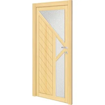 Vchodové dveře Dřevěné vchodové dveře vedlejší Kansas 110x210 cm P smrk