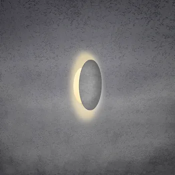 Lampička Escale Blade LED nástěnné světlo, beton, Ø 18 cm vzhled betonu LED celkem 6 W - Doprava zdarma