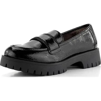 Dámské polobotky Bagatt lakované mokasíny černé s kamínky D35-AMF61-5764 - 40 | P690280