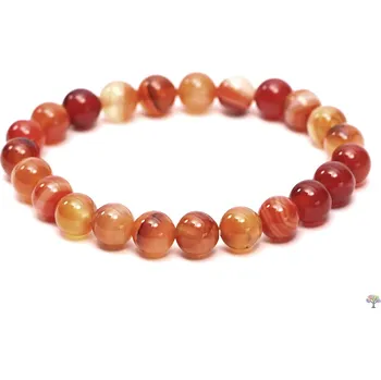 Náramek Magieprirody.cz Náramek Achát oranžový - 8 mm kuličky #699 - z přírodních kamenů