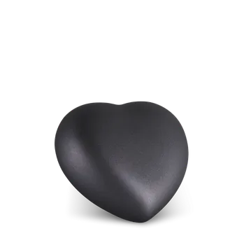 Smuteční dekorace Zvířecí urna Herz - Černá 0,5l