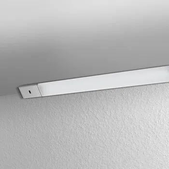 Lampička LEDVANCE Skříňové rohové LED svítidlo pod skříň 55 cm - Délka kabelu 150 cm šedá, bílá LED 7,5 W celkem - Doprava zdarma