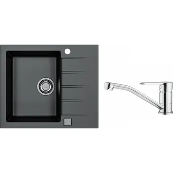 Granitový dřez SET ALVEUS CADIT 10/91 + BATERIE RUTA CHR