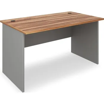 Psací stůl Stůl SimpleOffice 140 x 80 cm, ořech vlašský / šedá