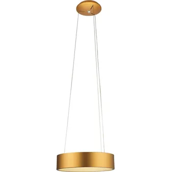 Aluminor Epsilon LED závěsné světlo, Ø 62 cm, zlaté - závěs minimálně 27 cm; baldachýn - Ø 23 cm, výška 7 cm zlato LED celkem 36 W - Doprava zdarma