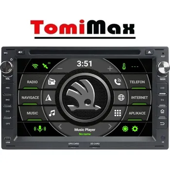 Autorádio TomiMax Škoda, VW, Seat Android 14 autorádio s WIFI, GPS, USB, BT HW výbava: 8 Core 8GB+128GB HIGH, Velikost obrazovky: