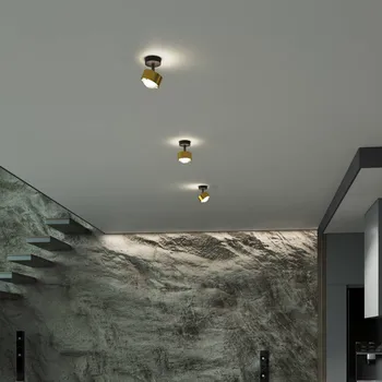 Lampička Top Light Puk! 80 Turn up/downlight čočka matná zlatá/černá - baldachýn - Ø 6,5 cm, výška 2 cm mosaz kartáčovaná, černá matná 2 x 8 W LED - Doprava zdarma