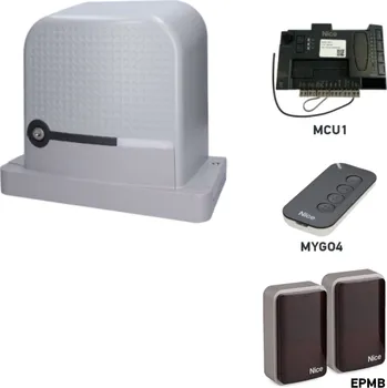 Pohon brány Sada pohonu pro posuvnou bránu do 400kg/8m NICE Robus RBS400 (C)