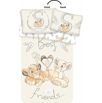 Povlečení Bavlněné povlečení Lví Král Best Friends baby 135x100