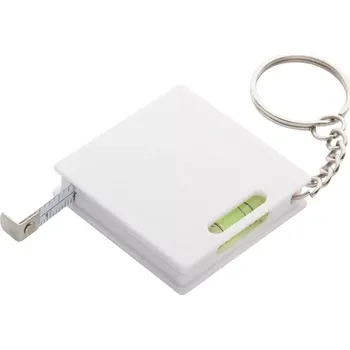 Level přívěšek na klíče s metrem - 1 m - bílá - AP844017-01
