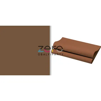 Papírový ubrousek Ubrousky BIO &#039;Dunisoft&#039; 40x40 cm (60 ks) - kaštanová