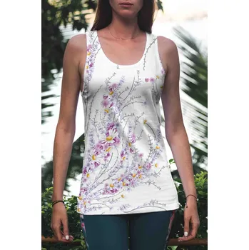 UTOPY Dámské Dámské sportovní tílko Flower Beauty Velikost: XL