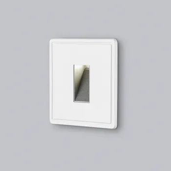 Lampička Vestavné nástěnné svítidlo Helestra Les LED IP65 bílé 4W - Instalační otvor - délka 10,5 cm, šířka 10,5 cm bílá LED 4 W celkem - Doprava zdarma