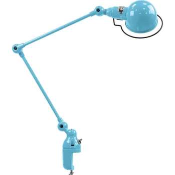 Lampička Jieldé Signal SI332 stolní lampa se svorkou modrá - rozsah upnutí: max. 4 cm; délka ramene: 2 x 30 cm; Ø osvětlovací hlava 10 cm pastelově modrá 1 x 25 W - Doprava zdarma