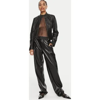 Dámské kalhoty Hugo Kalhoty z imitace kůže Halmara-1 50516876 Černá Relaxed Fit 38
