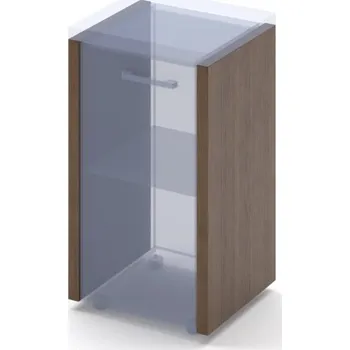 Šatní skříň Boční obkladové desky TopOffice 2 ks pro nízkou skříň, dub charleston