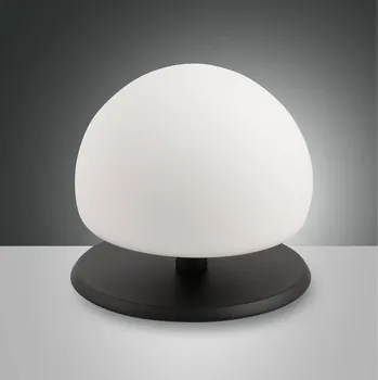 Lampička Fabas Luce Stolní lampa Morgana, černá / bílá, dotykový stmívač, 3 000 K černá, bílá 1 x 3 W LED - Doprava zdarma
