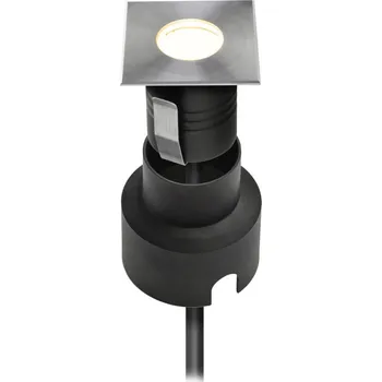 Lampička EVN P6741502 LED podlahové světlo 12V hranaté 3000 - kabel 90 cm nerezová ocel 1 x 1,5 W LED - Doprava zdarma