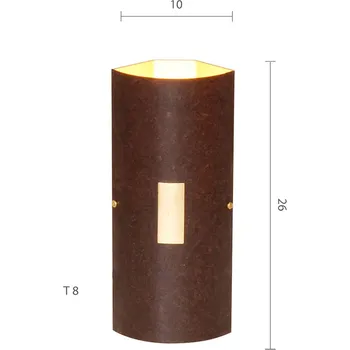 Lampička Menzel Solo nástěnné světlo Ecke hnědá-černá/zlatá hnědo-černá, lístkové zlato 2 x 35 W - Doprava zdarma