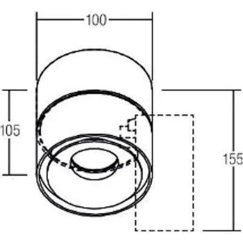 Lampička BRUMBERG LED stropní bodové svítidlo Circle Maxi, Ø 10 cm, bílé - Pevná výška 10,5 cm bílá 1 x 9,8 W LED - Doprava zdarma