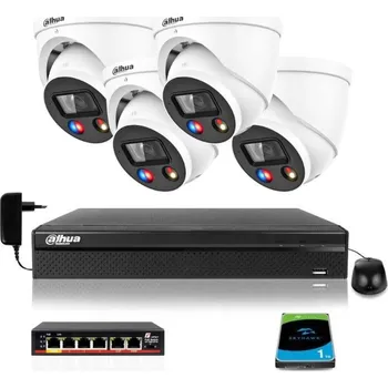 DAHUA IP dohledová sada 4 kamer IPC-HDW3549H-AS-PV-0280B-S4 5Mpx