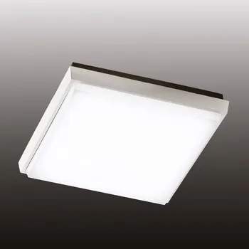 Lampička Fabas Luce LED venkovní stropní svítidlo Desdy, 24x24cm, bílá bílá, hliník, černá LED 23 W celkem - Doprava zdarma