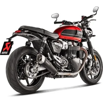 Motodíl Výfuk Akrapovič Slip-On Line (Titan) na Triumph Thruxton 1200 R (16-20), Speed Twin (19-20)
