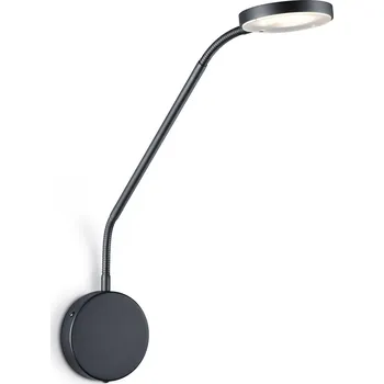 Lampička Knapstein Gesty ovladatelné LED nástěnné světlo Kronos černé 1 x 10,8 W LED - Doprava zdarma