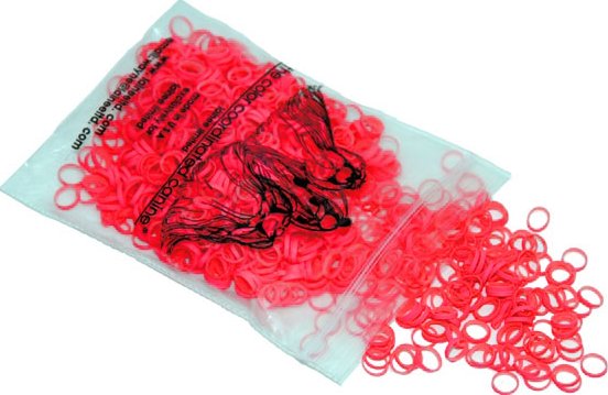 Lainee Limited Gumičky LAINEE latex bands "MEDIUM weight" na Top knot 1/4 0,64cm Barva: růžová, Obsah: 850ks