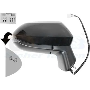 Auto zrcátko Vnější zpětné zrcátko VAN WEZEL 5415828