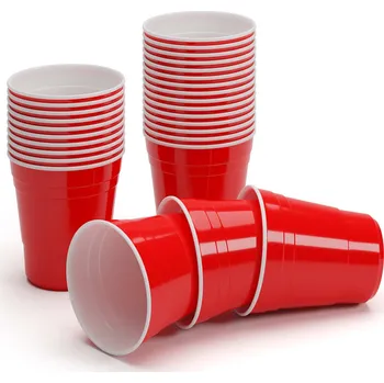 Hrací kostka BeerCup Nadal 10 Oz červené párty sklenice (10038881)