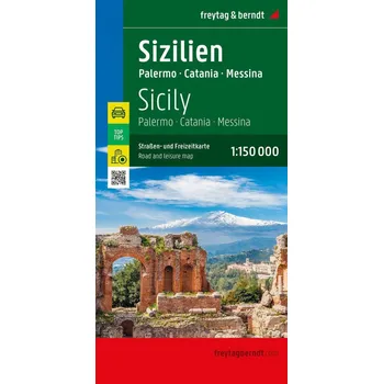 Sicílie: Palermo 1:150 000 - Freytag & Berndt (2023, vícejazyčná)