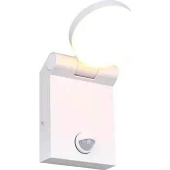 Venkovní osvětlení Trio Leuchten 245569131 ADOUR - Moderní LED venkovní senzorové svítidlo v bílé barvě s možností změny barvy světla 2300 + 3000 + 4000K, LED 7,5W, IP44 (Moderní svítidlo na venkovní zeď s čidlem s možností změny barvy světla)