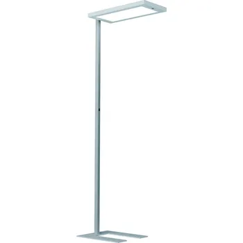 Lampička Waldmann Stojací lampa LED Lavigo Core DPS 12500/840/R/G1, stříbrná, senzor - Základna - délka 50 cm, šířka 45 cm, výška 8 cm; délka zástrčkového kabelu 300 cm stříbrná metalíza LED 85 W celkem - Doprava zdarma