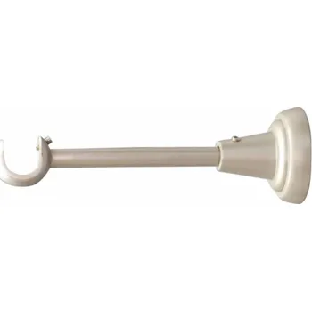 Nábytkové kování Římsový držák Nova, matná stříbrná šířka, 14 cm, D19