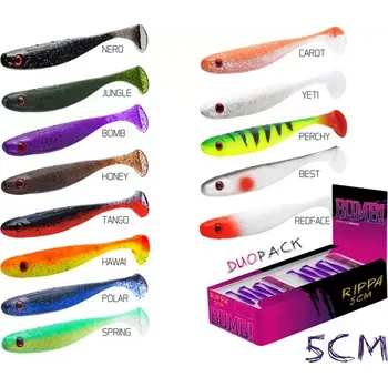 DELPHIN Umělá nástraha BOMB! Rippa / 5ks 5cm - DuoPACK BOX BOMB! Rippa / 12x 5ks - 5cm/CANDY