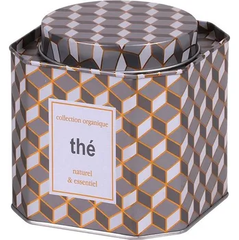 Dóza na potraviny DOCHTMANN Dóza na čaj zlatošedá 10 × 10 × 10 cm