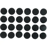 Podložka samolepící černá - průměr 10mm - 24ks VOREL