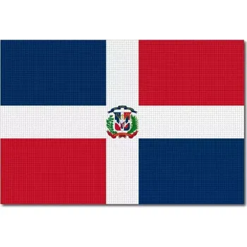 Vlajka Pelisport vlajka Dominikánské republiky tištěná 6 x 4 cm