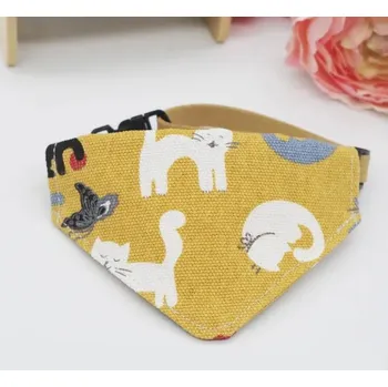 Obojek pro psa Nastavitelný kočičí obojek s motýlkem - 12,M (18-33 cm)