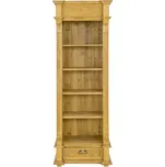 RG701 dřevěná rustikální knihovna z přírodní borovice Drewmax (Povrch přírodní vosk!)