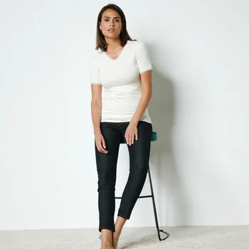 Nátělník Blancheporte Hřejivý nátělník s krátkými rukávy slonová kost 54