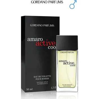 Dámský parfém Gordano parfums Amaro active cool Objem: 50 ml Inspirováno vůní: Giorgio Armani Code Sport