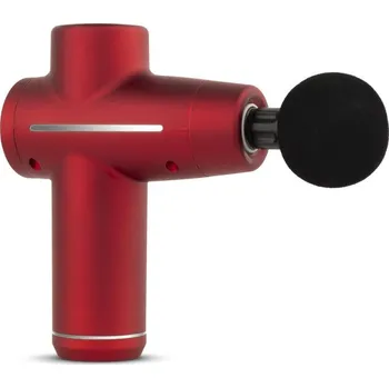 Vibrátor Teazers Massage Gun with 4 Heads Red