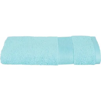 Držák na ručník Atmosphera Bavlněná osuška s dekorativním bordyura v barvě aqua, stylový koupelnový textil