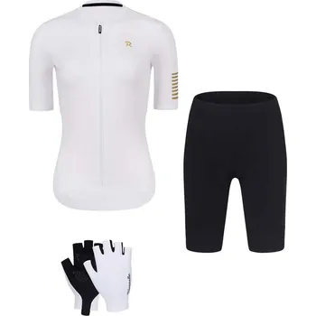 cyklistický dres RIVANELLE Cyklistický mega set - VICTORIOUS GOLD - černá/bílá