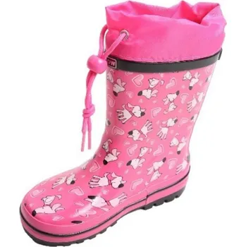 Dívčí holínky Dětské holínky Wolf Y2201B růžové