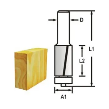 Příslušenství k frézce Fe Produkt Makita D-47715 Drážkovací fréza 2 břit stopka 6 mm,12,7x26x69 mm
