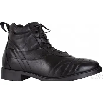 Jezdecká obuv Kentaur Jezdecké kožené boty - pérka COMFORT Barva: Černá, Velikost: 36