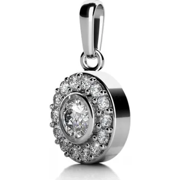 Přívěsek Couple, Přívěsek Avery – bílé zlato se zirkony, 585-68-2-0651.1B00.0.00.001.23